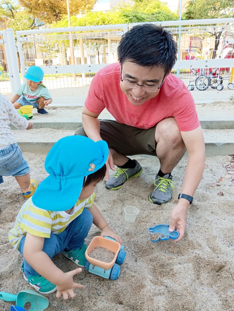 くじら保育園海老江園　保育参加　お散歩2024-4