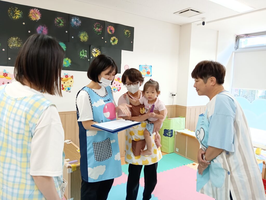 安心　預ける　保育園　職員　園　心がけ　シフト　情報共有　救命講習　くじら保育園　海老江　福島区　福島　大阪　202508-1