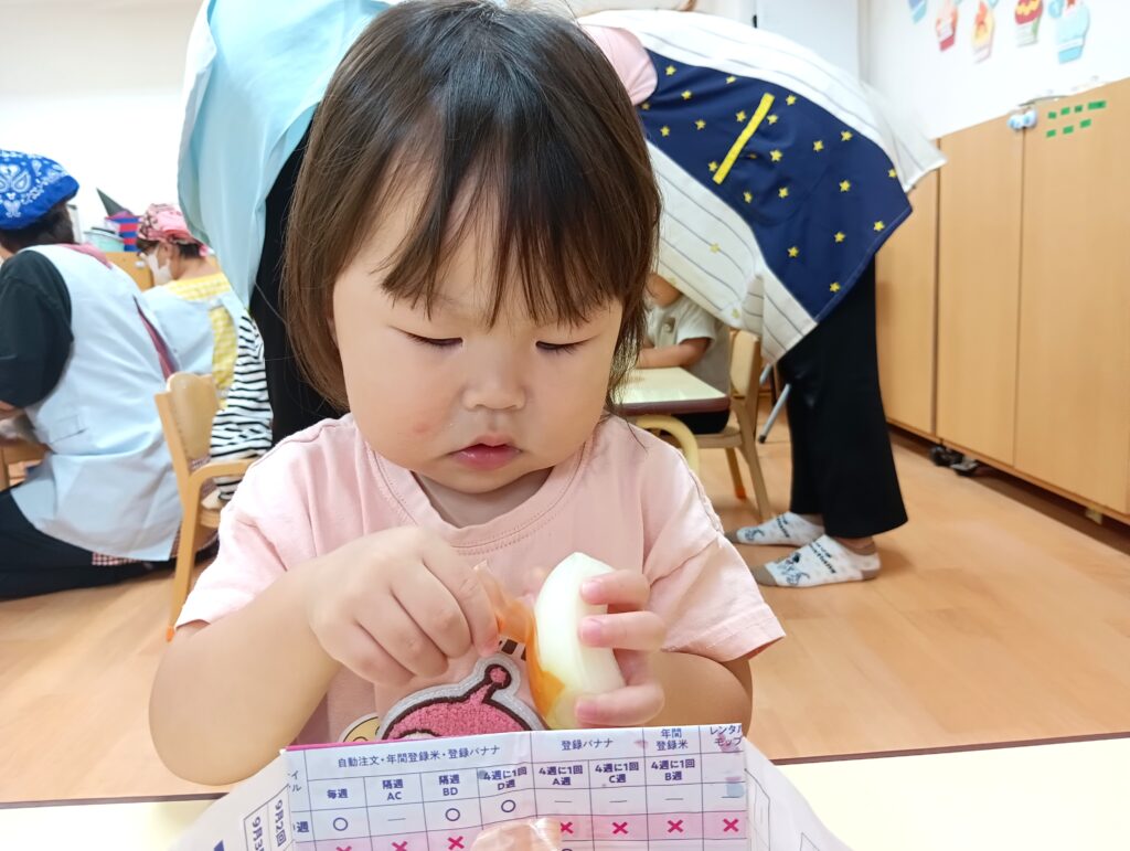 保育園 食育 クッキング 大阪 くじら保育園 202511-3