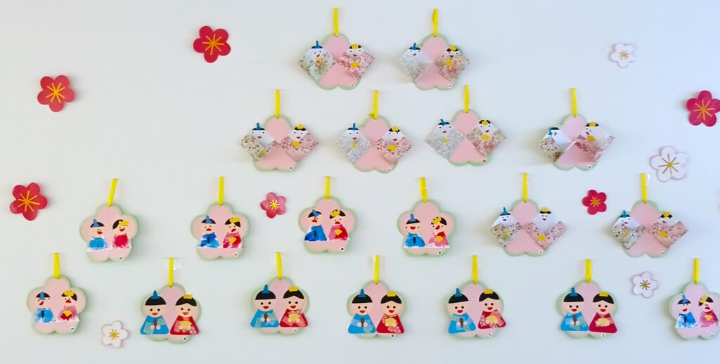 保育園のひな祭り製作 大阪 くじら保育園 202603-4