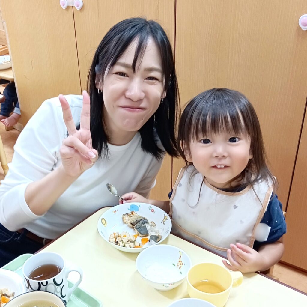 くじら保育園 海老江園の給食参観で自園調理給食を試食