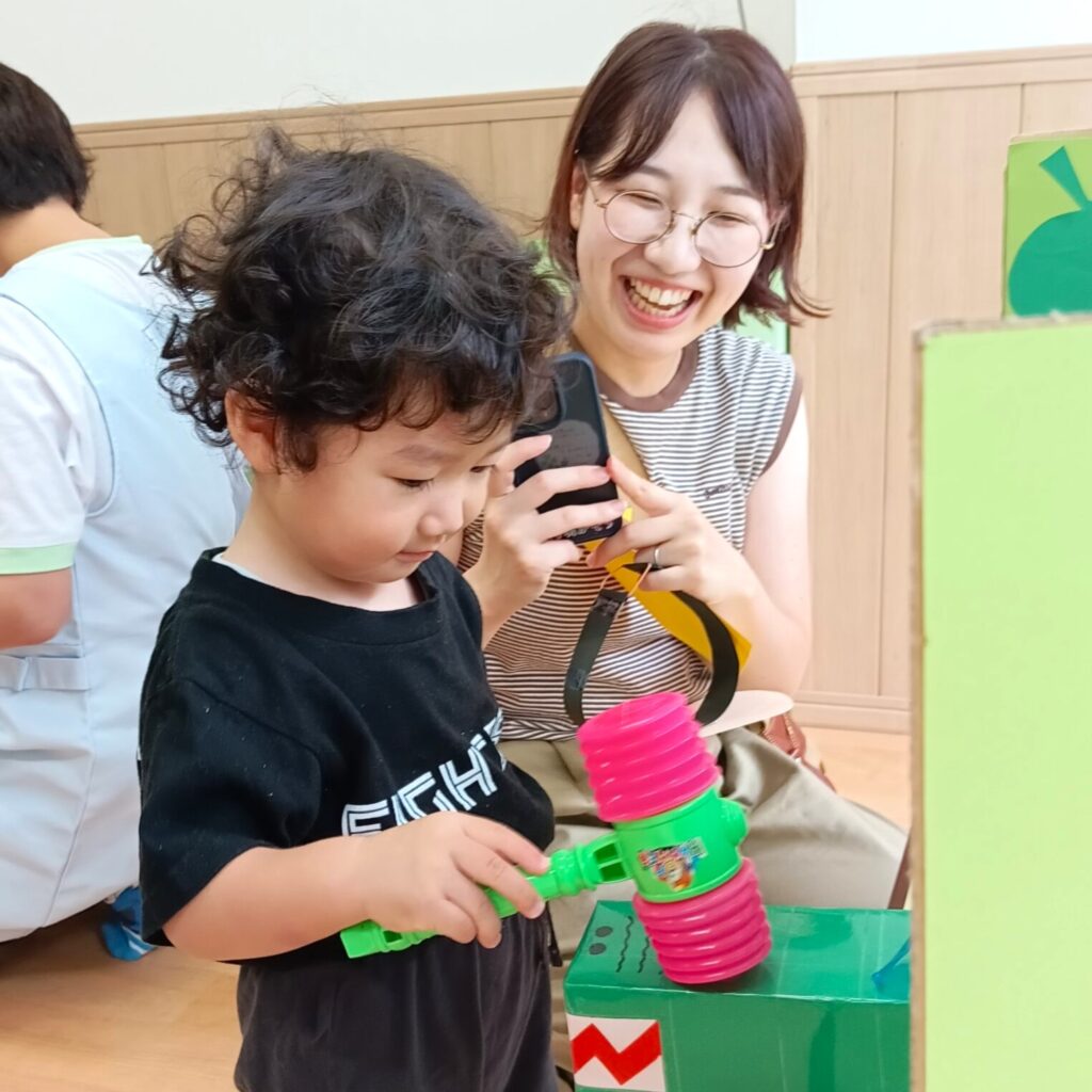 くじら保育園 海老江園の夏祭りでワニワニパニック