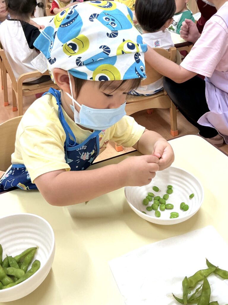 保育園の食育 栽培 クッキング 大阪 くじら保育園 202608-9