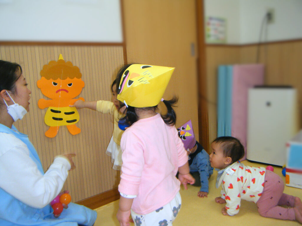 くじら保育園　都島東野田園　節分　202502-4