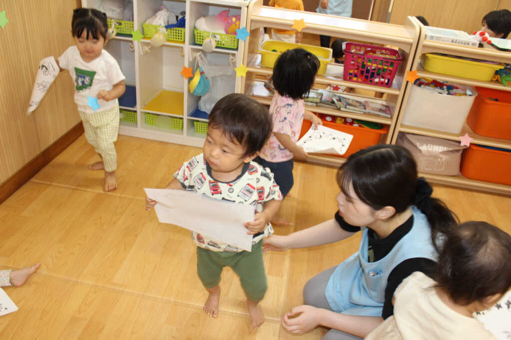 七夕　七夕会　織姫　彦星　短冊　お星さま　くじら保育園　都島区　都島東野田園　202507-2