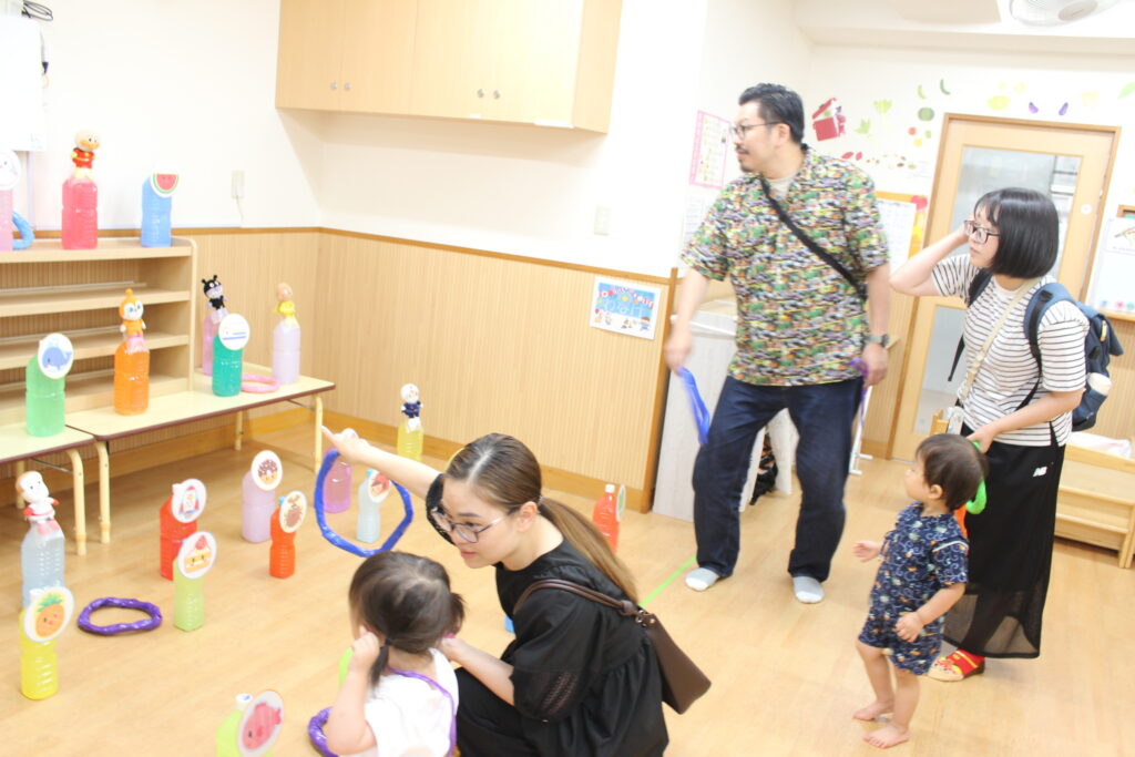 夏祭り　保育園　さかなつり　わなげ　わにわにパニック　ヨーヨーすくい　くじら保育園　都島東野田園　都島区　大阪　202507-2