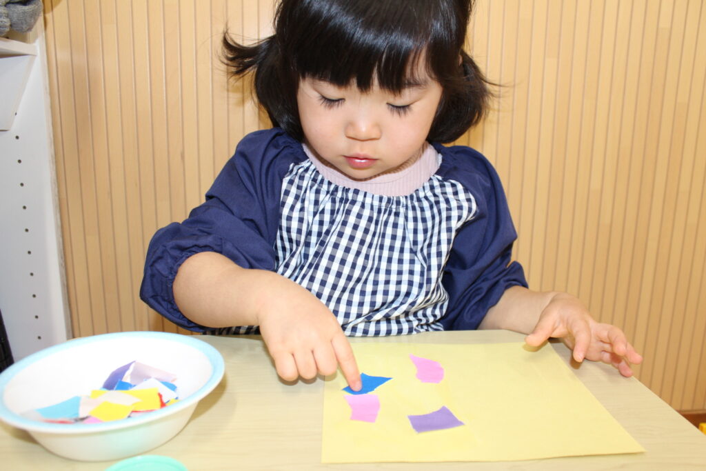 保育園冬の製作 冬アート　大阪　くじら保育園　202602-2