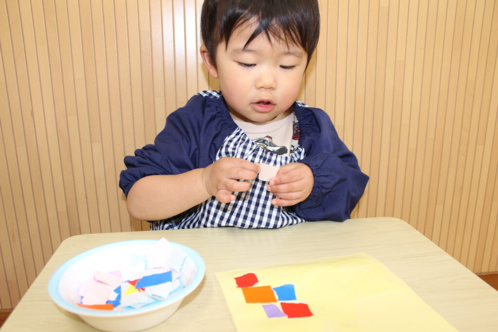 保育園冬の製作 冬アート　大阪　くじら保育園　202602-1