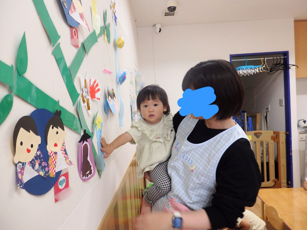 たなばた　七夕　短冊　壁面　くじら保育園　姫島　西淀川　202507-2