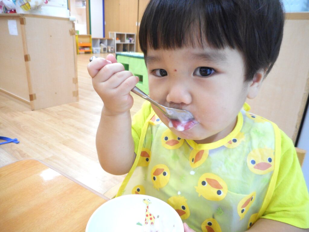 保育園 クッキング フルーチェ 大阪 くじら保育園 202510-4
