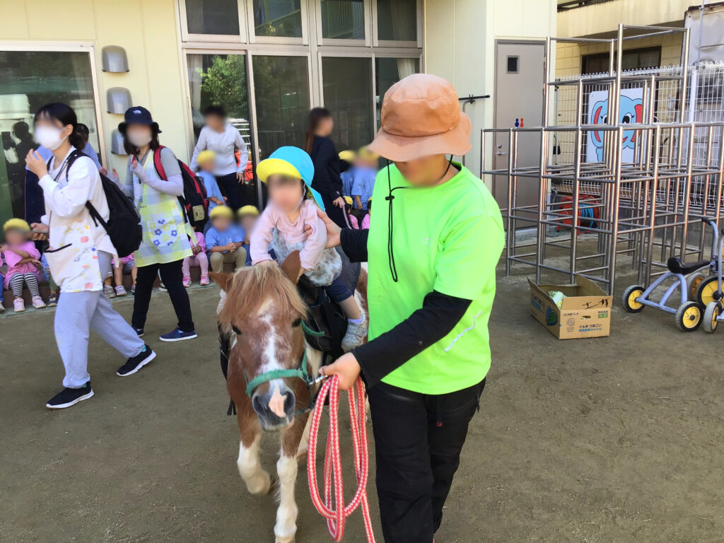 くじら保育園　上新庄園　移動動物園　ふれあい体験　202410-8