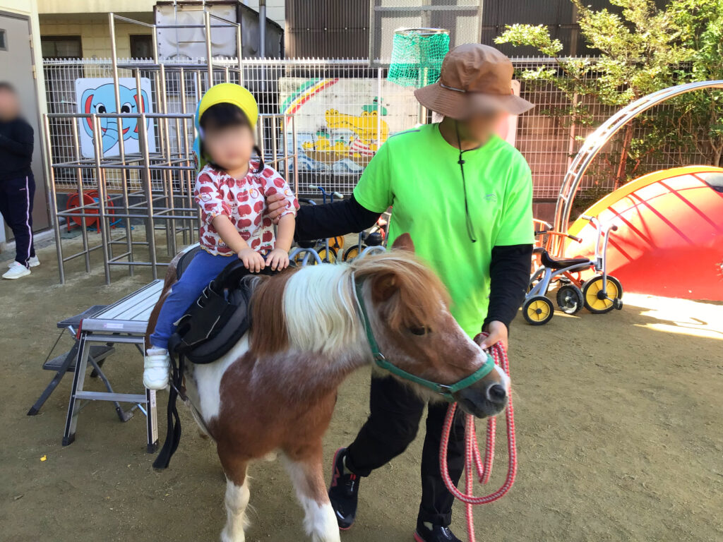 くじら保育園　上新庄園　移動動物園　ふれあい体験　202410-9