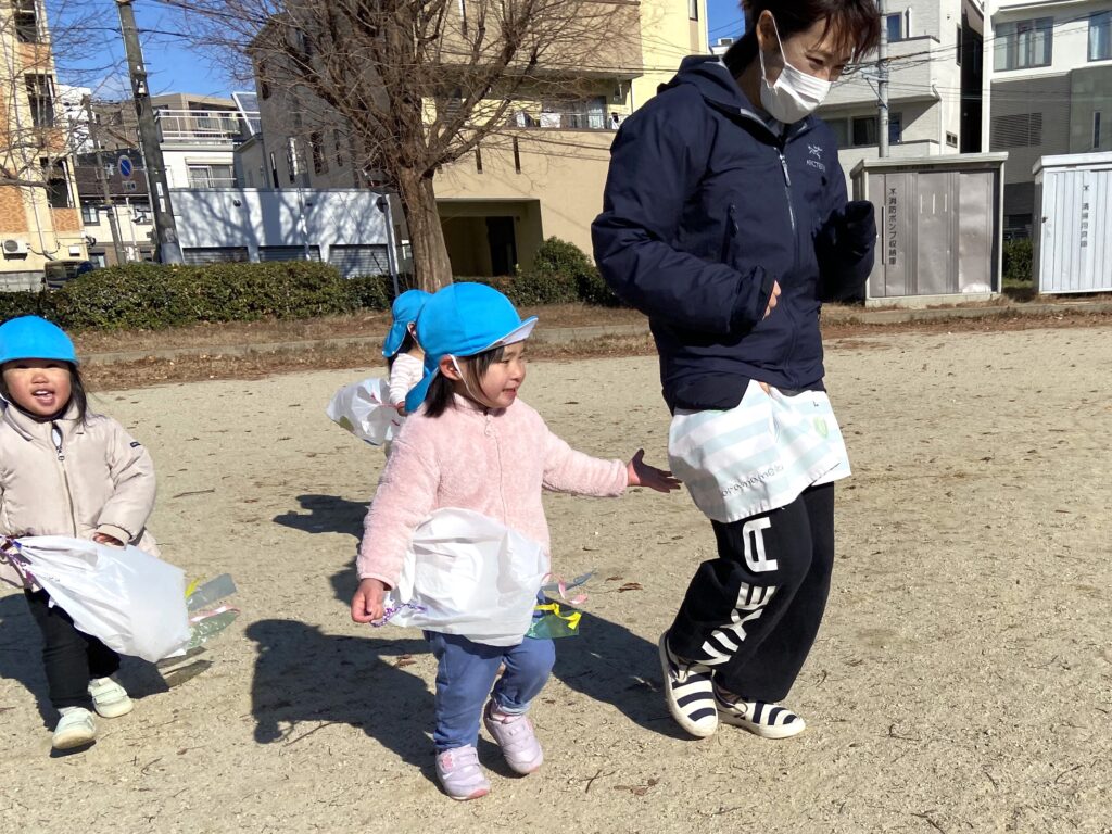 くじら保育園　上新庄園　たこあげ　202501-8