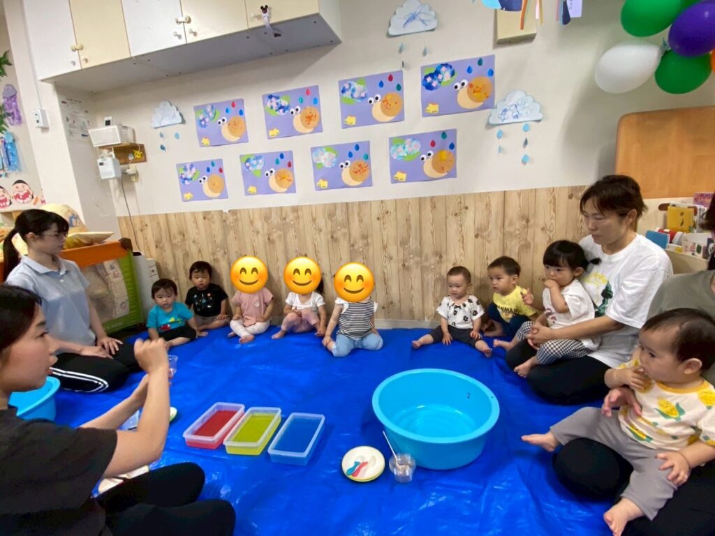 寒天遊び 五感 感触遊び くじら保育園 上新庄園 202507-1