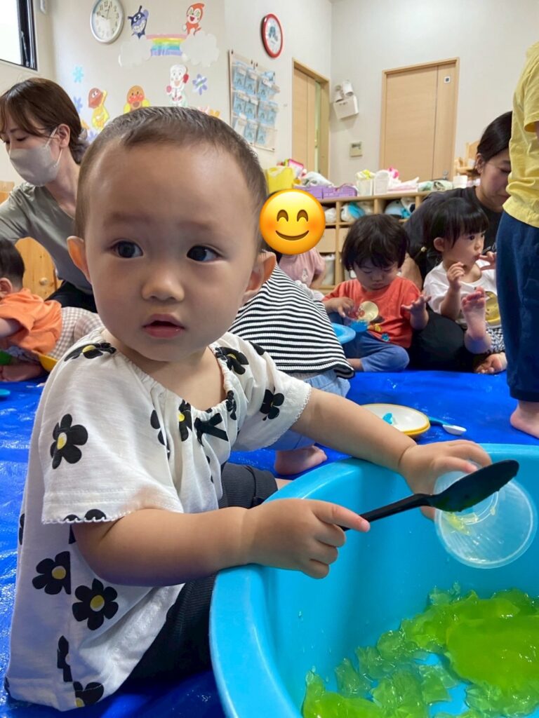 寒天遊び 五感 感触遊び くじら保育園 上新庄園 202507-4