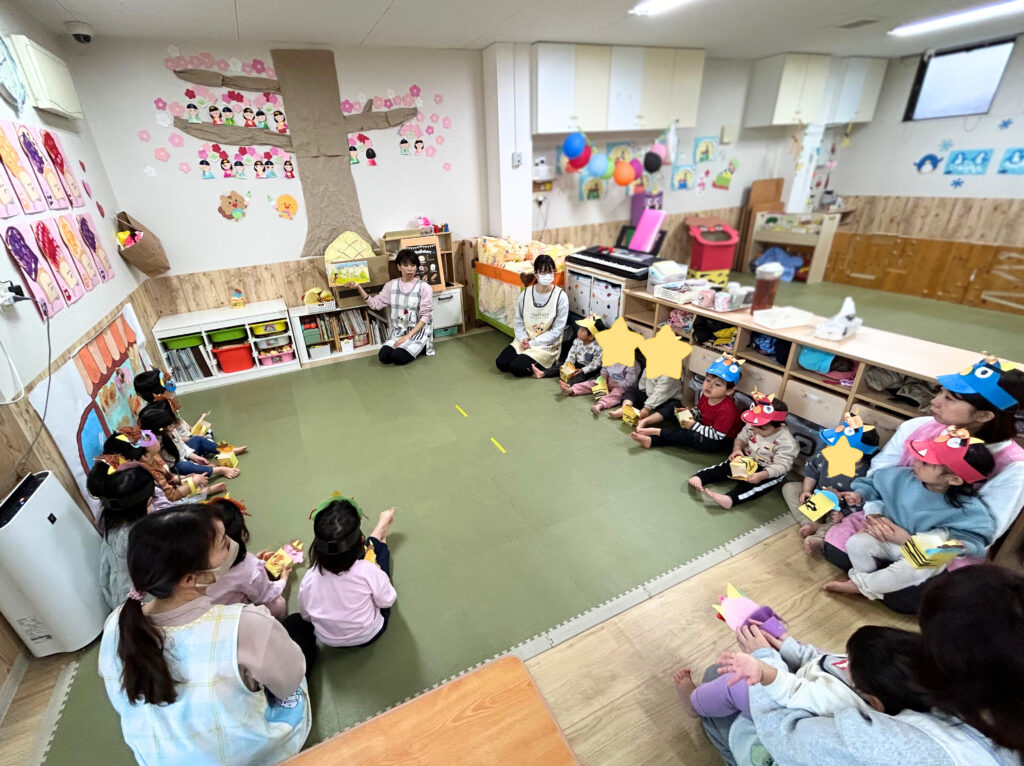 保育園節分で豆まき 大阪 くじら保育園 202602-1