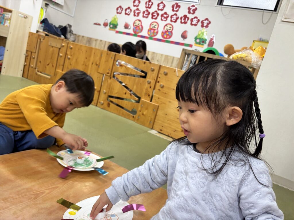 日本伝統のお正月遊び　大阪　保育園　くじら保育園　202602-4