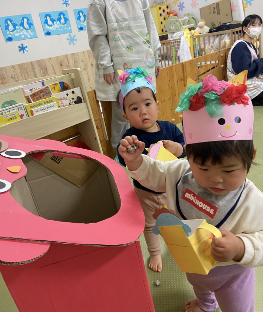 保育園節分で豆まき 大阪 くじら保育園 202602-5