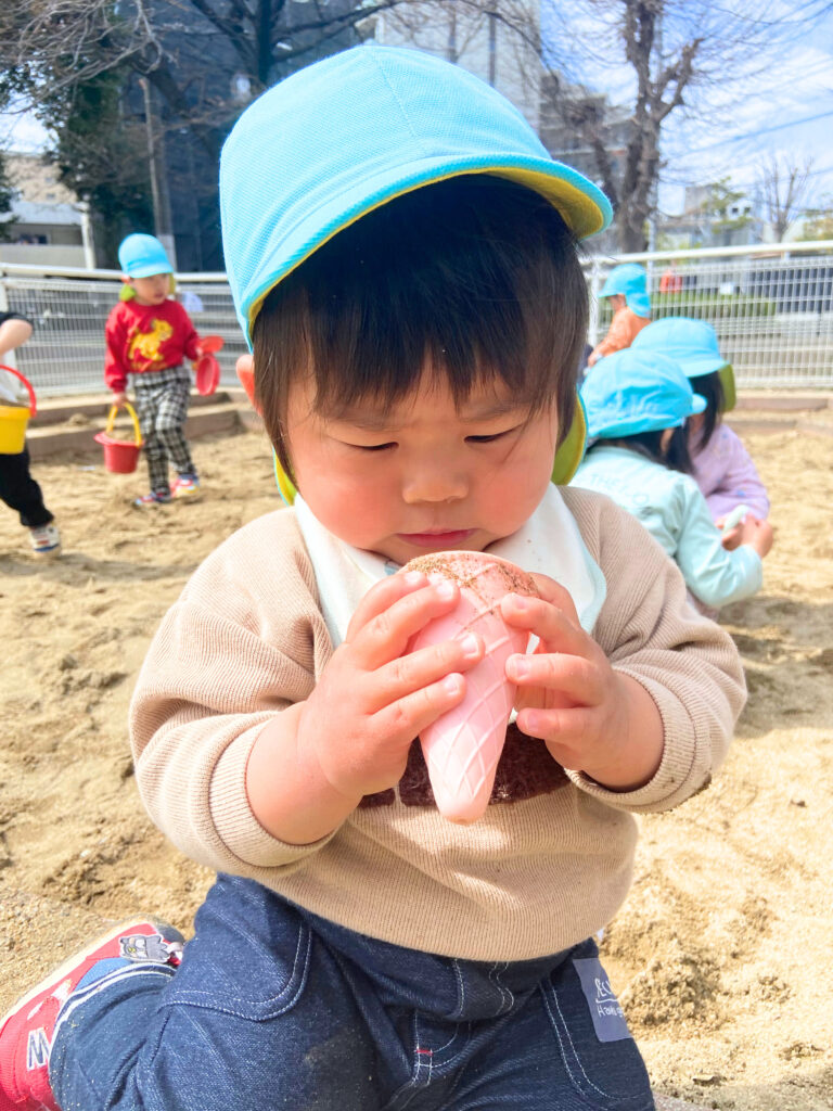 春の公園遊び　大阪　保育園　くじら保育園　202604-5