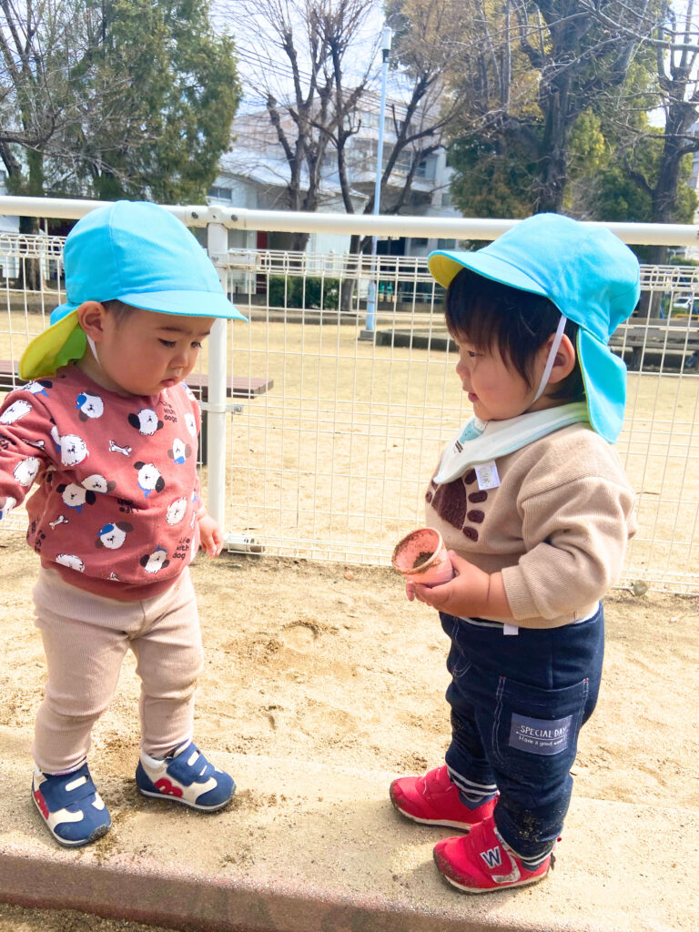春の公園遊び　大阪　保育園　くじら保育園　202604-2