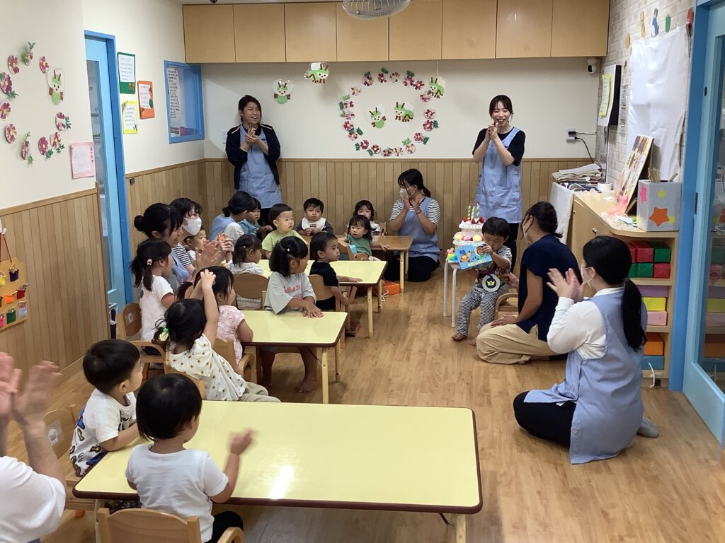 大阪　保育園　誕生日会　くじら保育園　淀川　202510-2