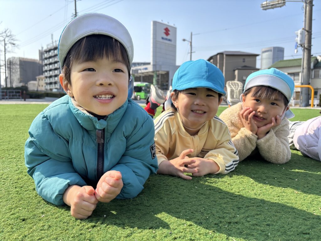 くじら保育園　都島北　お散歩　はとぽっぽテラス　202502-2