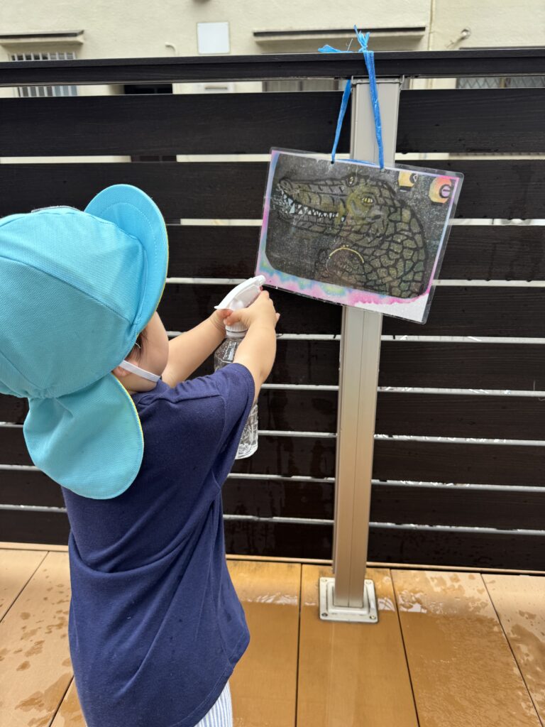 保育園の水遊び 大阪 くじら保育園 202608-3