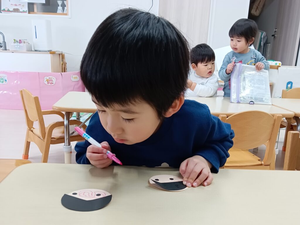 おおぞら保育園　西新町園　ひな祭り製作　202502-4