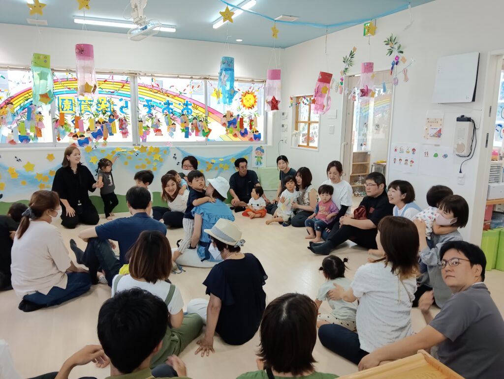 七夕 七夕会 織姫 彦星 短冊 おおぞら保育園 西新町 明石 202507-3