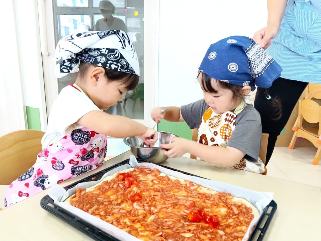 食育　保育園　クッキング　明石　おおぞら保育園　202510-1