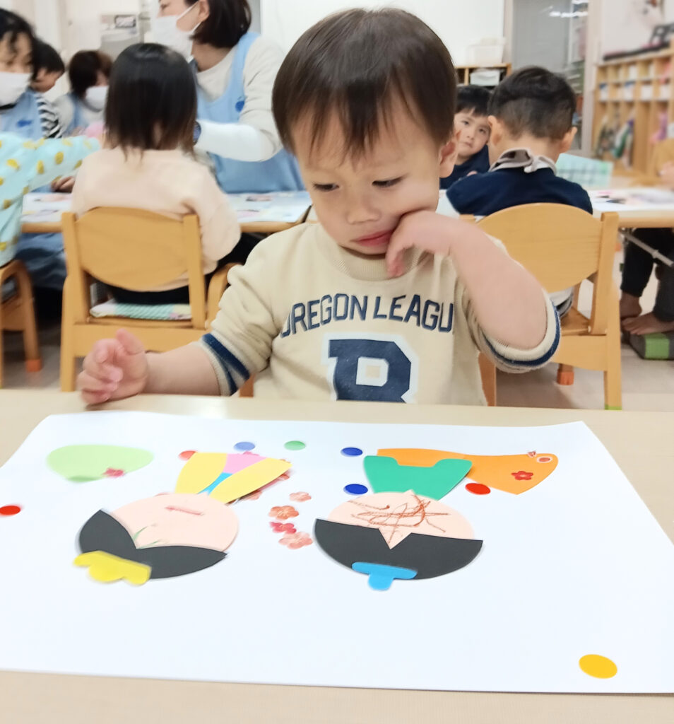 保育園おひなさま製作　明石　おおぞら保育園　202603-1