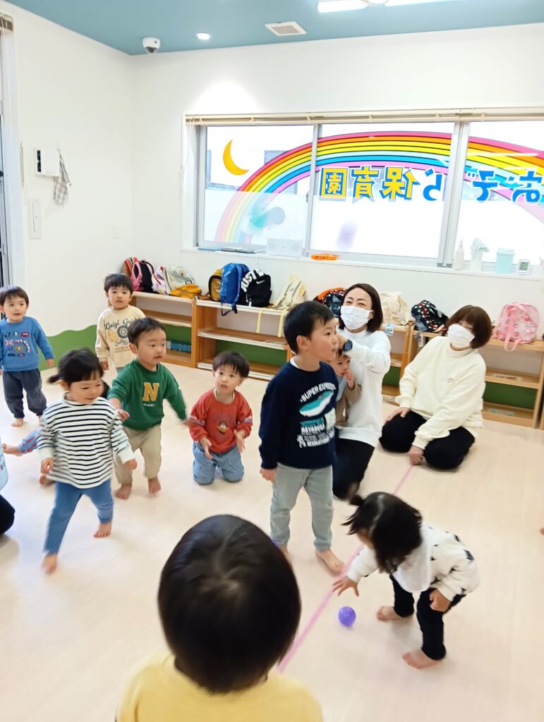 お別れ遠足を室内で　明石　保育園　おおぞら保育園　202603-2