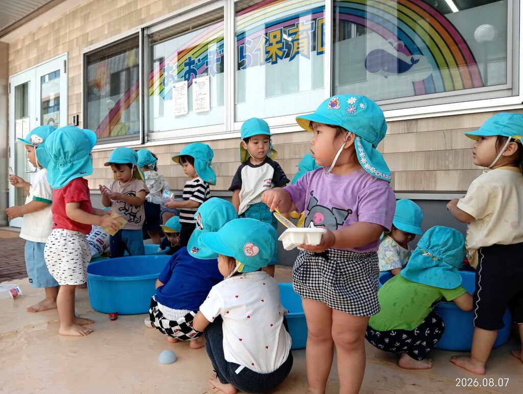 保育園の夏遊び 水遊び 明石 おおぞら保育園 202608-1