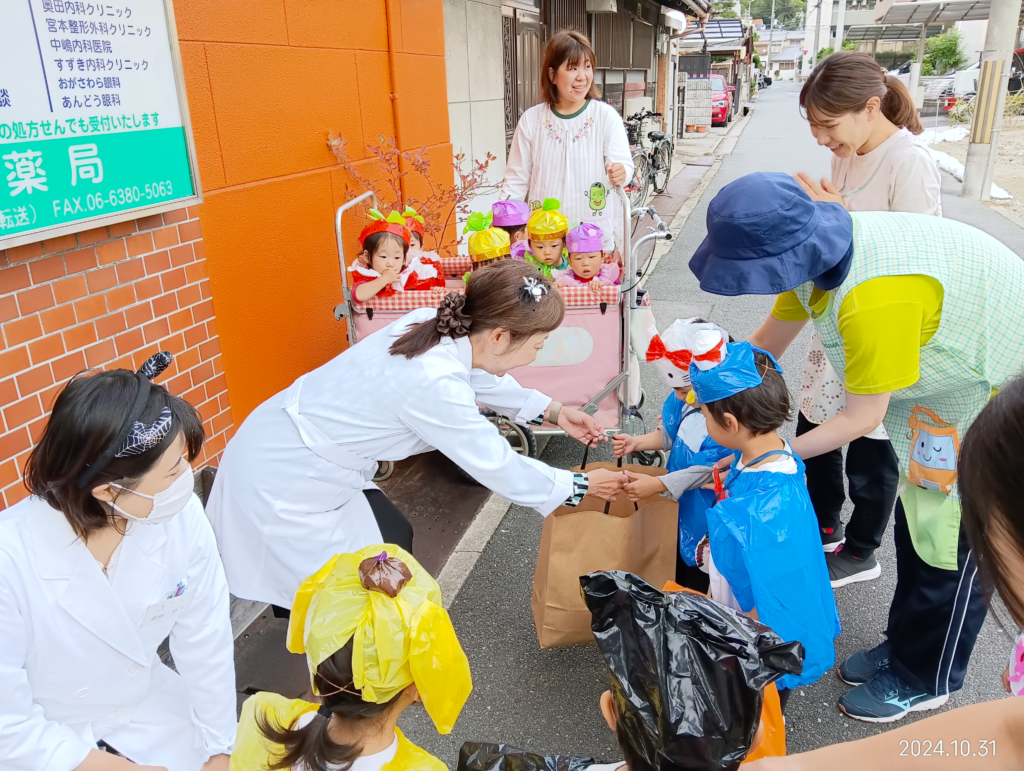 くじら保育園　吹田豊津園　地域交流　2