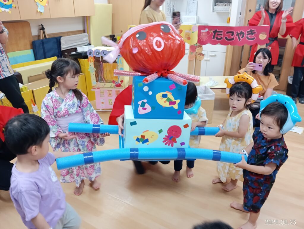 夏祭り 大阪 保育園 保護者参加
くじら保育園 吹田豊津園 吹田市 202508-4