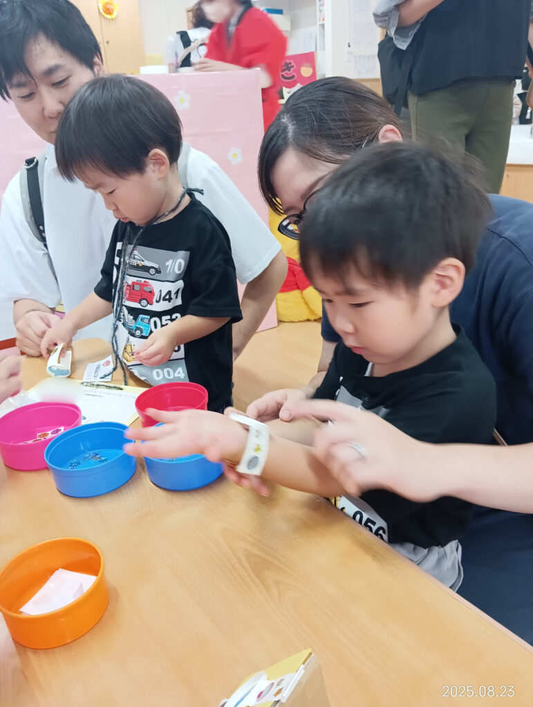 夏祭り 大阪 保育園 保護者参加
くじら保育園 吹田豊津園 吹田市 202508-5