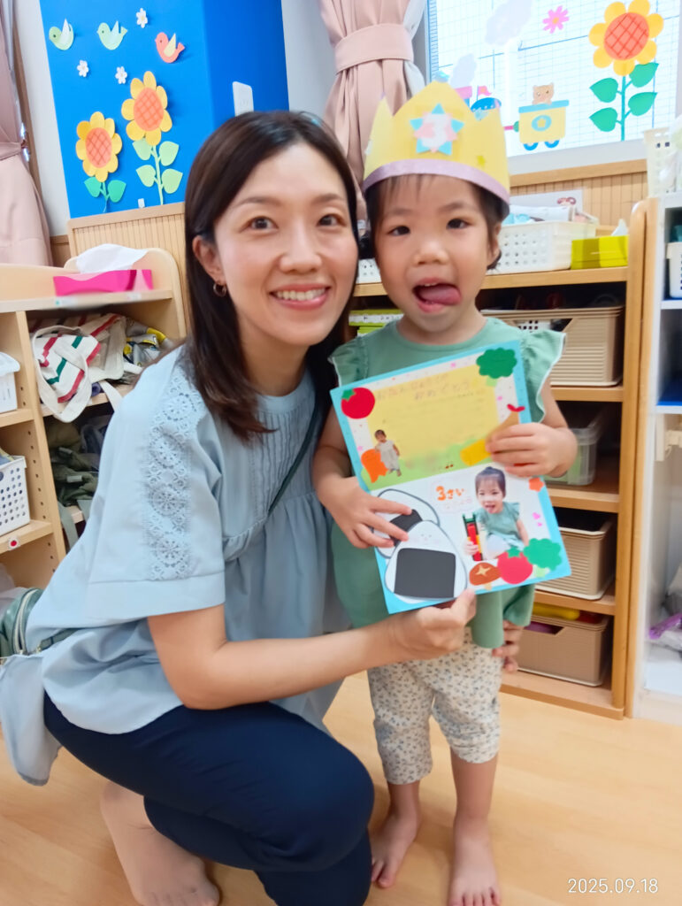 お誕生日会　インタビュー　スケッチブックシアター　くじら保育園　吹田豊津　吹田市　大阪　保育園　202509-4