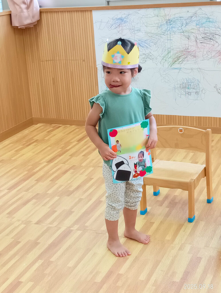 お誕生日会　インタビュー　スケッチブックシアター　くじら保育園　吹田豊津　吹田市　大阪　保育園　202509-1