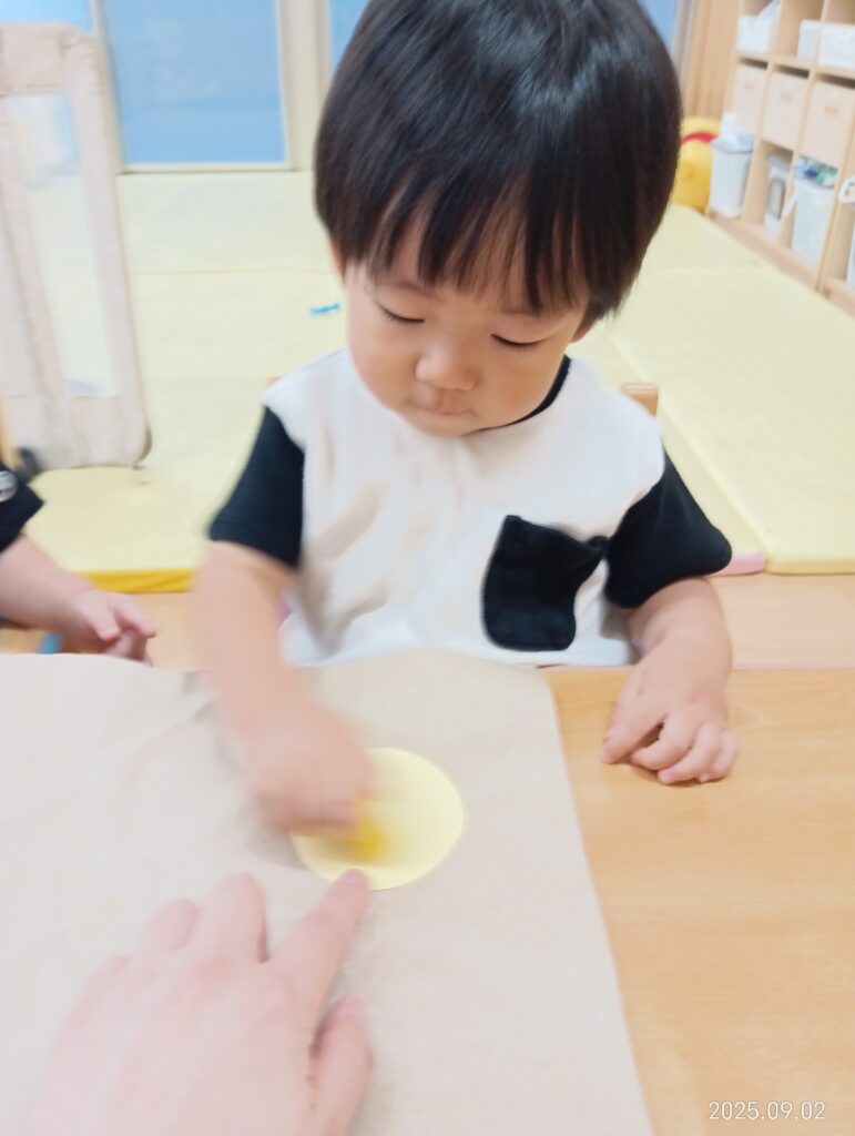 敬老の日 お月見 製作 はがき プレゼント くじら保育園 吹田豊津園 大阪 吹田 保育園 20259-3