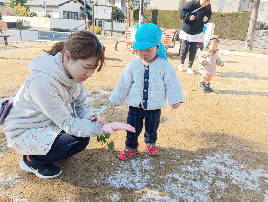 冬の公園で雪とふれあい　大阪　保育園　くじら保育園　202602-5