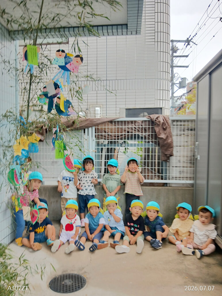 保育園七夕行事　大阪　くじら保育園　202607-4