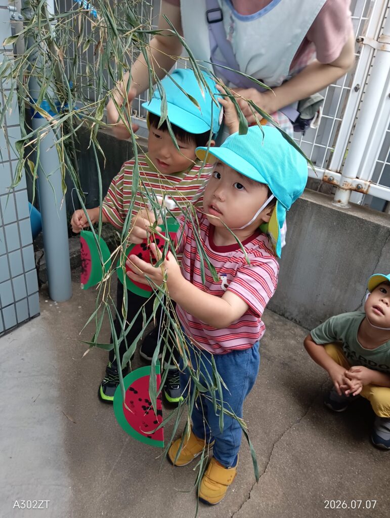 保育園七夕行事　大阪　くじら保育園　202607-1