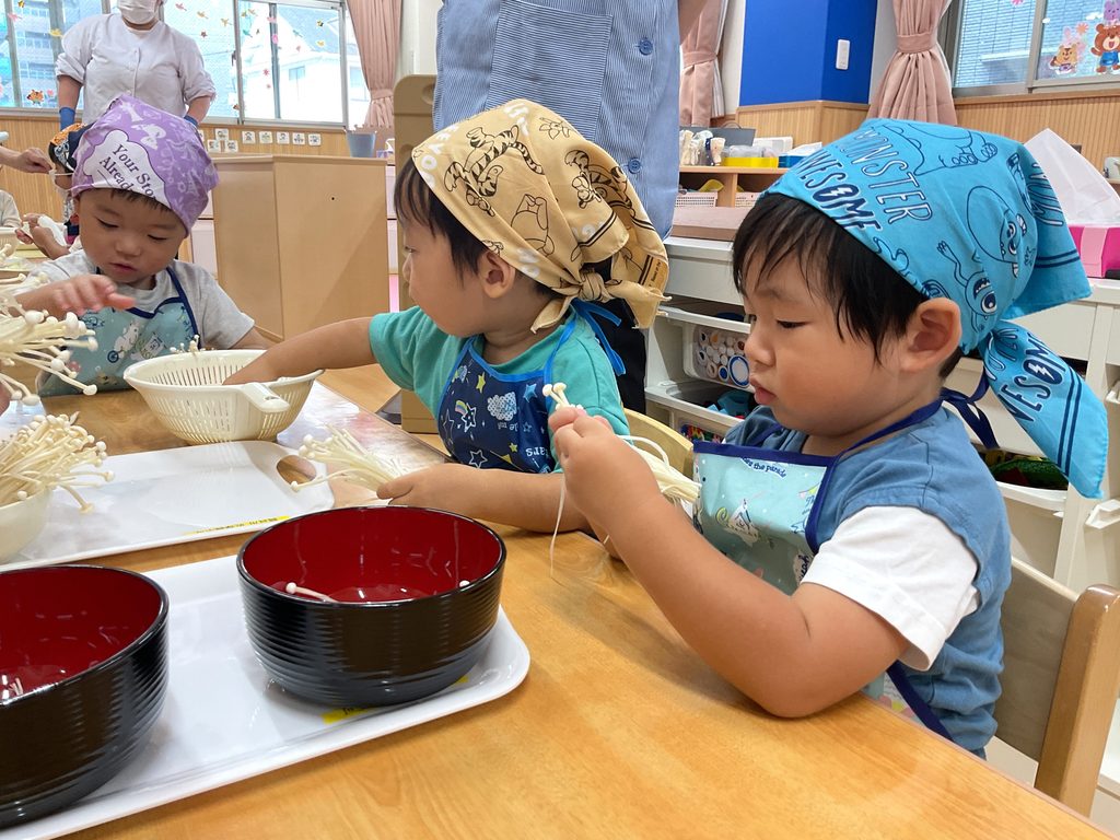 保育園で食育クッキング 大阪 くじら保育園 202610-3