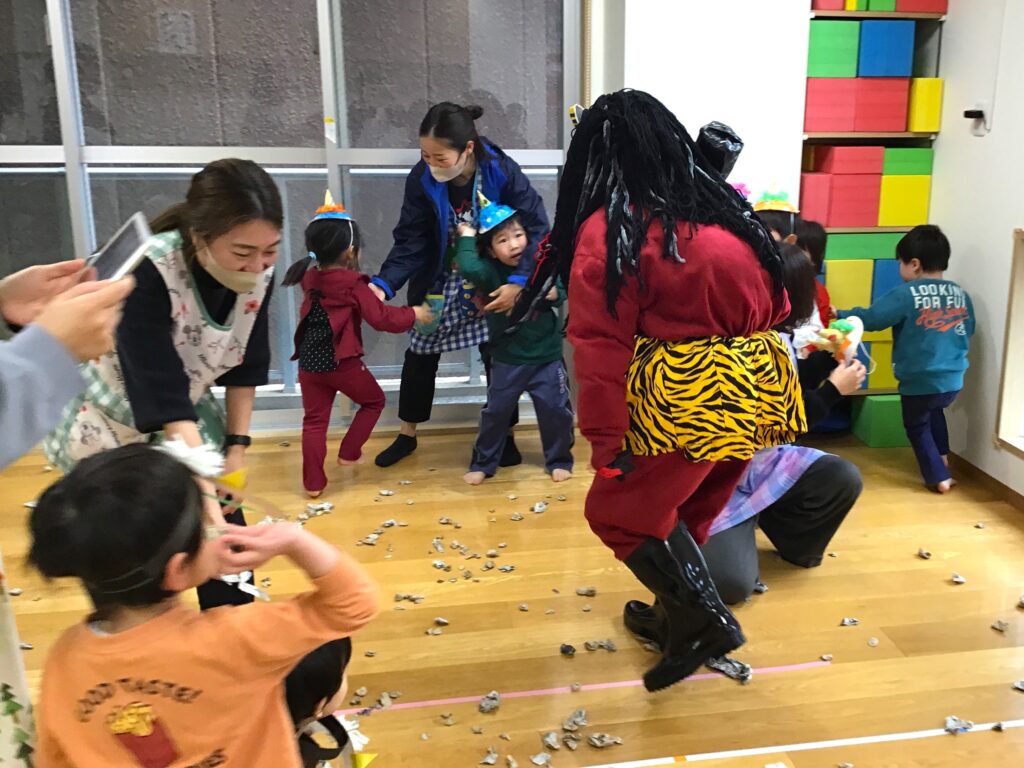 くじら保育園　天王寺　節分　202502-3