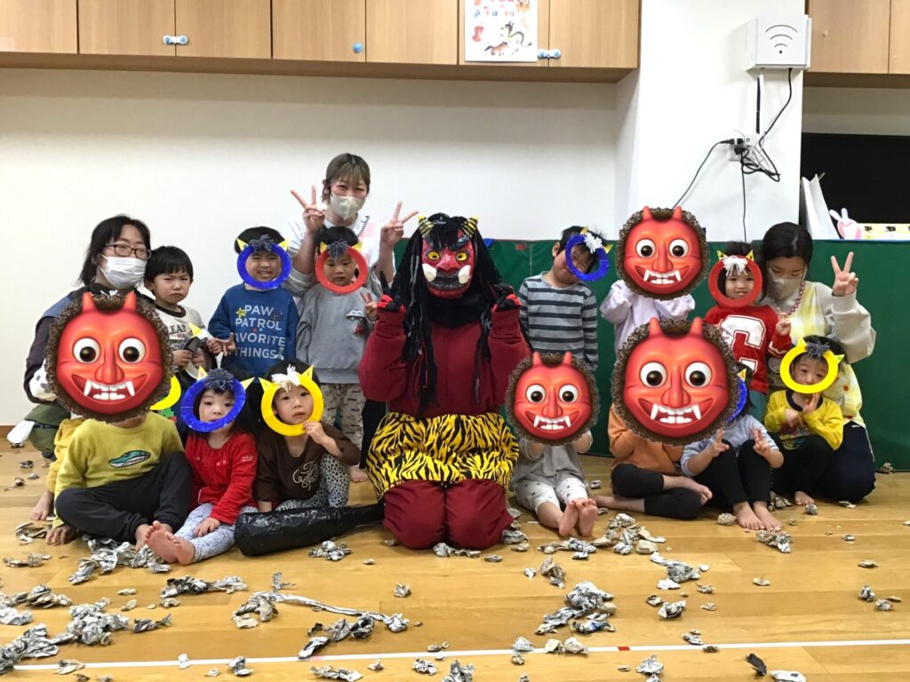 くじら保育園　天王寺　節分　202502-4