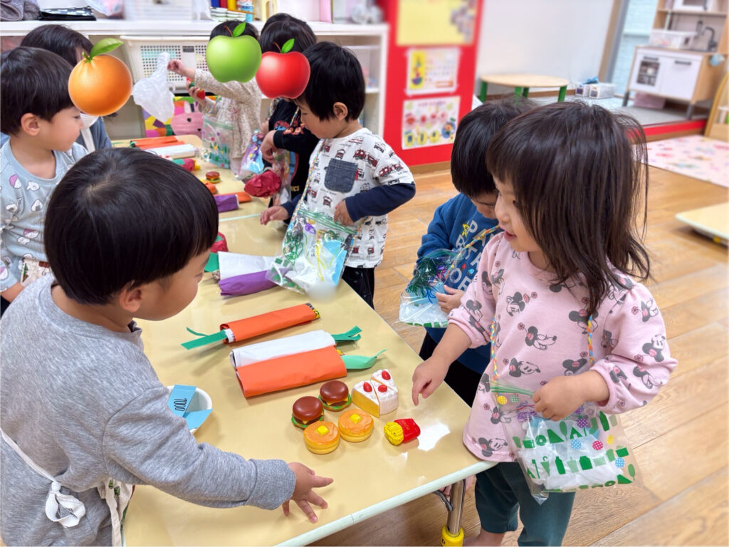 くじら保育園　天王寺園　お買い物ごっこ　202502-3