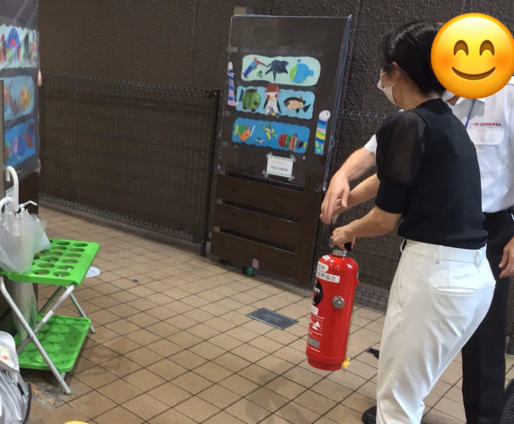 火災避難 避難訓練 通報訓練 消火器 消防署 くじら保育園天王寺園 202507-4