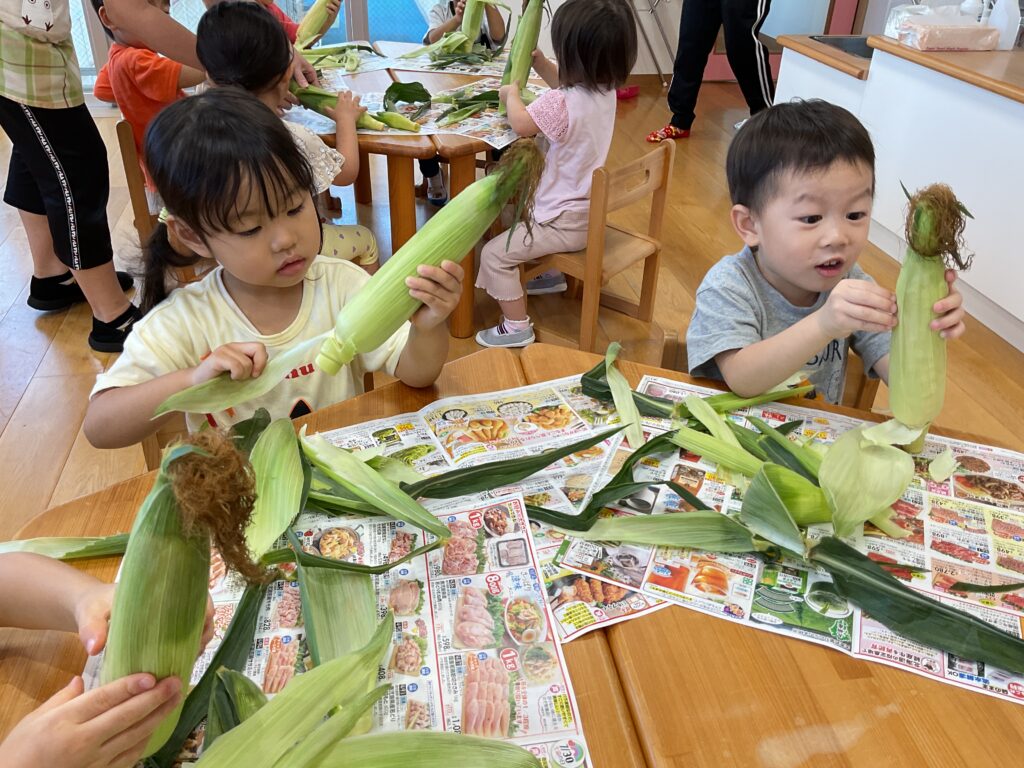 保育園　食育　クッキング　大阪　くじら保育園　1