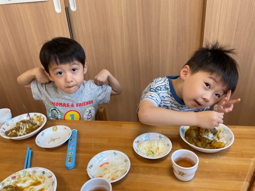 保育園　食育　クッキング　大阪　くじら保育園　5