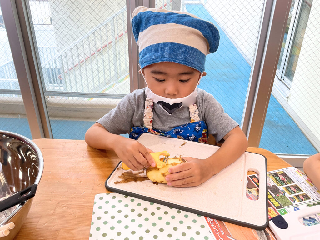 保育園　食育　クッキング　大阪　くじら保育園　4
